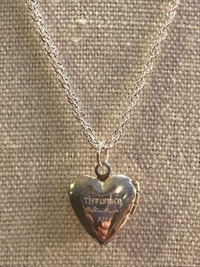 Classic Silver Heart Locket Necklace